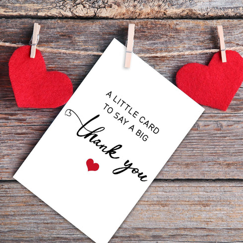 NPCSWXQ Thank You Cards with Envelopes & Stickers, Simple Single Funny Thank You Card for Him, Her, Teacher, Boss