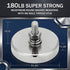 4 1.65in-180lb-M6 Flutesan Pieces Heavy Duty Neodymium Round Mounting Magnet with Bolt Silver with Male Thread Stud