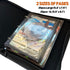 Jumbo Card Binder - 100 Pockets Hold Oversized Big Card, 3 Rings with 50 Double Side Removable Pages