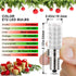 ALIDE E12 Bulb4W, 40Watt E12 C7 T6 Bulbs Bulbs,4Pack Red Green LED Candle Light Equivalent, Small Base Red Green LED