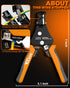 Automatic Wire Stripper, 3 IN 1 Self Adjusting Stripper/Cutter/Crimping Tool for 8-18 AWG Solid and Stranded Wire