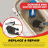 Qualihome Front Mount Chrome Toilet Handle Replacement Kit with 2 Inch Universal Toilet Flapper Replacement Kit and Stainless Steel Toilet Flapper Chain by Qualihome