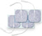 Premium TENS/EMS Unit 40 Electrode Pads 2"x2" in. Reusable Self Stick Gel