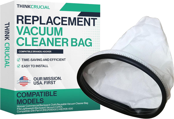 Think Crucial Replacement for Hoover Commercial Backpack Vacuum Cleaner Bag, Fits C2401