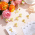 Juinte 40 Sets Employee Appreciation Gifts Bulk Trophy Pins with Thank You Cards Organza Bags Inspirational