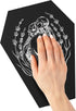 Coffin Mousepad, Gothic Decor Skeleton Mouse Pad, Large 9.75 x 7.325 inches