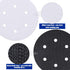 5 Pack 6 Inch 6 Interface Pads, Holes Hook and Loop Soft Density Sponge Cushion Buffer Backing Pad, Foam Sanding