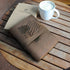 Leather Bound Journal for Men and Women, Handmade Gift Set with USA Flag Embossed Journal & Pen