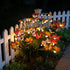 4 Pack 32LED 8 Solar Butterfly Ligths Outdoor Solar Power Garden Lights Firefly Butterfly Swaying Light Modes Realistic