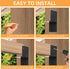 4 PCS Joist Anchor Connector for 4x4 4×6 Wood Posts, Heavy Duty Joist Hangers Carbon Steel Mounting Brackets