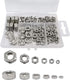 210PCS 304 Stainless Steel Hex Nuts Assortment Kit - 6 Sizes DIN 934 (M3 M4 M5 M6 M8 M10) for Professionals, Repairmen,
