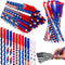 Eaasty American Flag Pens Bulk - Patriotic USA Gel Ink Pens for Independence Day, 4th of July Gifts (96 Pcs)