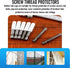 shiguan 1/4" -50 Pack Screw Thread Protectors for Storm Hurricane Shutters Bolts White