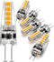 G4 LED Bulb Warm White 2700K 3W Equivalent to 20W Halogen, AC/DC 12-24V T3 JC Bi-Pin Base for Outdoor Landscape Lights