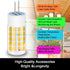 ZHENMING G4 LED Bulbs, 110V-130V, G4 Bi-Pin Base Spotlight Lighting, Dimmable 5W Warm White 3000K, Pack of 4