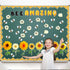 Qilery 103 Pcs Bee Amazing Bulletin Board Sets, Cute Bee Honey Cutouts and Borders for Spring Summer Classroom Decor