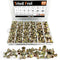 Trivd Frol Rivet Nut Tool Kit, 830pcs SAE/Metric Rivet Nut Assortment Kit #6-32, #8-32,