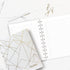 Blueline MiracleBind Notebook, Gold Collection, White, Large, 11 x 9 1/16 inches (AF3100.01)