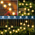 2 Pack 16 Solar Garden Lights Outdoor Waterproof, LED Swaying Firefly Lights Outdoor Decor Light for Pathway Party