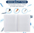Emraw Marble Composition Notebook - Wide Ruled Black and White, 100 Sheets, 2 Pack