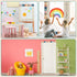 Boho Bulletin Board Borders Trim, Rainbow Polka Dots Paper Borders for Classroom Decorations, 59 FT Length