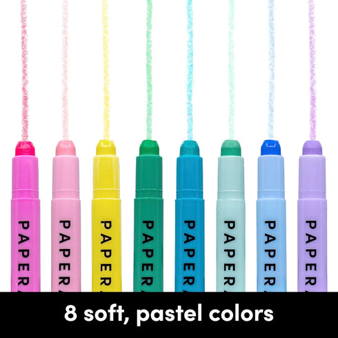 PAPERAGE Gel Highlighters, No Bleed & Smudge Free, Assorted Pastel Colors, 16 Count