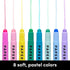 PAPERAGE Gel Highlighters, No Bleed & Smudge Free, Assorted Pastel Colors, 16 Count