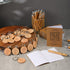 Seajan 40 Sets Christian Gifts, Bible Verse Notebooks, Religious Bamboo Pens, Wooden Keychains for Church Appreciation