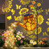 Solar Lights Outdoor Waterproof, Sunflower Solar Watering Can Lights with Shepherd Hook,