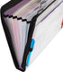 Five Star 7 Pocket Expanding File Organizer | Plastic Expandable File Folders with Customizable Tabs
