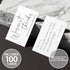 Thank You Cards for Small Business – Elegant Design with Warmest Thanks – 3.5 x 2 Inches, 100 pcs, 300GSM Card Stock