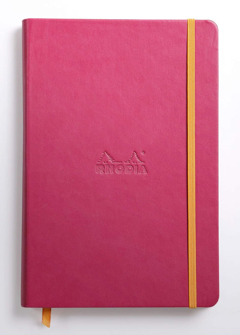 Rhodia Rhodiarama Webnotebook - Lined 96 sheets, 5 1/2 x 8 1/4, Raspberry Cover