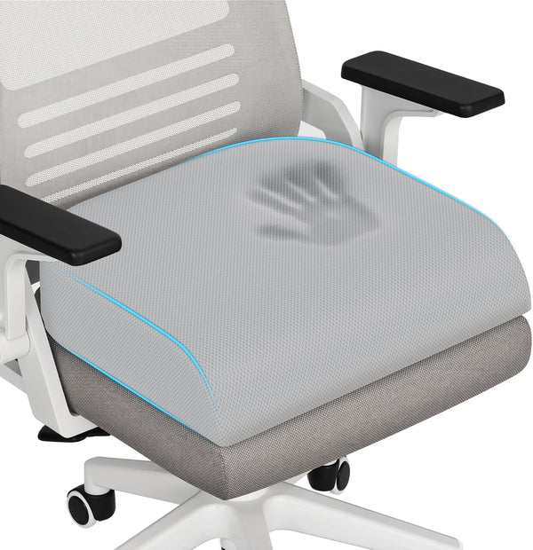 TranquilRelax XLarge Seat Cushion, Memory Foam Cushion for Long Sitting Hours on Office