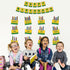 Set 68Pcs FYSUIMU Happy Birthday Bulletin Board Back to School Crayon Paper Cutouts Calendar Chart Poster with Glue