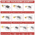 40PCS Electric Motor Carbon Brushes Replacement Repair Tool Set,10 Different Sizes Graphite Carbon Brush for Motor