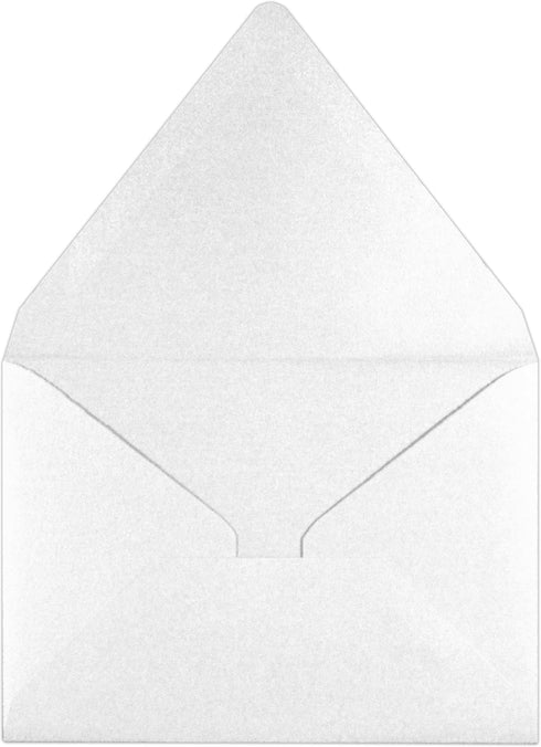 LUXPaper 4Bar A1 Contour Flap Invitation Envelopes | 3 5/8" x 5 1/8" | Crystal Metallic | 80lb. Text | 50 Qty by LUXPaper