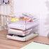 Tomorotec Desk Letter Tray Set, A4 Size Clear PET Stackable Document Organizer, Office Desktop File Holder (4X Portrait)