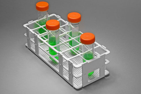 No-Wire Test Tube Rack by SP Bel-Art, For 25-30mm Tubes, 21 Places, White