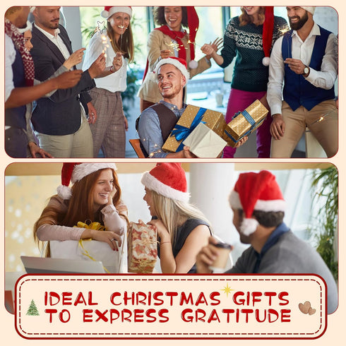 50 Sets 4 6 Tenceur Christmas Employee Thank You Gift Card Holder with Envelopes Stickers Money and Gift Card Sleeves