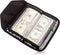 Money Organizer for Cash | Wallet Organizer with 6 Zippered Pockets | Cash Envelopes for Budgeting | Black