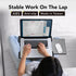 EHO Portable Laptop Pad for Your Lap, Lightweight with Foldable Stopper and Retractable Mouse Pad Tray