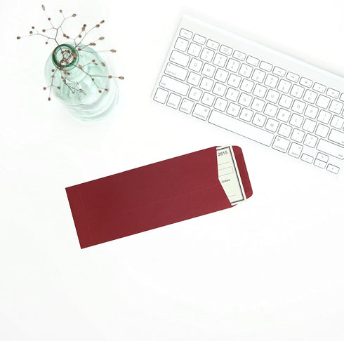 JAM PAPER #10 Policy Business Premium Envelopes - 4 1/8 x 9 1/2 - Dark Red - 50/Pack