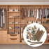 TEHAUX 10 Sets of 80mm Panel Furniture Wardrobe Connector, Fastener Bolts, Nuts, Hardware Kit