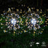 JJGoo Solar Firework Lights, 2 Pack 120 LEDs, Waterproof Outdoor Solar Lights with 2 Lighting Modes for Party Decor