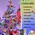 2 Pack 33ft 100 8 YEGUO Christmas Lights Battery Operated, Each LED Multicolor String Lights Outdoor Waterproof, Modes
