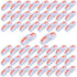 50Pcs Butt Terminals 1 to 1 Inline Electrical Lever Wire Connectors Kit for 28-12 AWG (Orange)