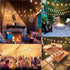 50Ft 22 G40 Bulbs(2 GOOTHY LED Outdoor String Lights with LED Shatterproof Globe Spare), Connectable Hanging Outdoor