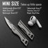 KeyUnity KK06 Mini EDC Pocket Knife, Small Titanium Folding Knife with Keychain Hole