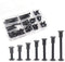 binifiMux Black M6 Hex Drive Socket Cap Bolts Kit, 35-Set Allen Head Countsunk