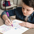 SCRIBBLEDO 9"x12" Double Sided Dry Erase Long Multiplication Board for Home, School, Kids, Students Math